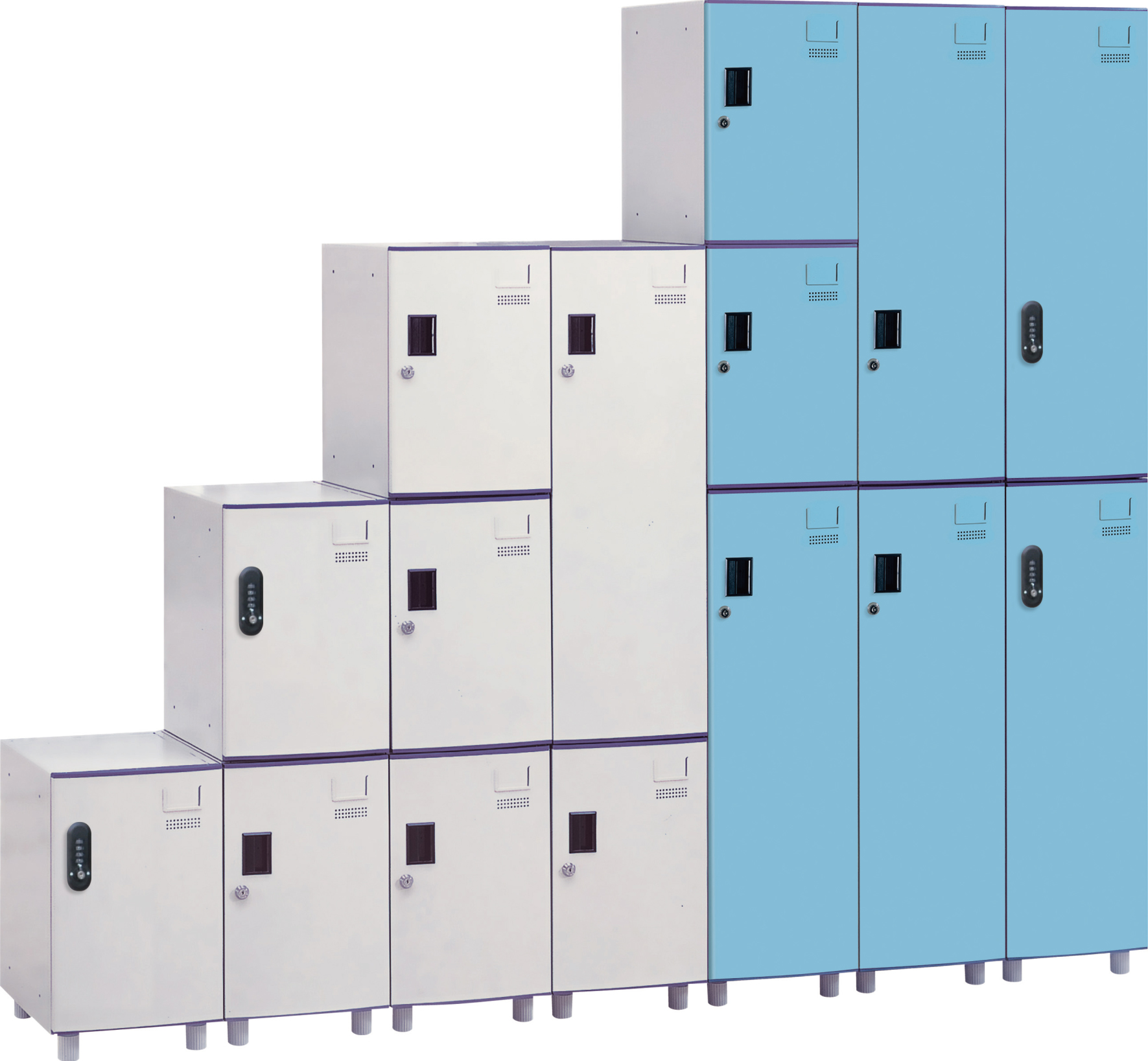 KDF 多用途鋼製圓弧組合式置物櫃